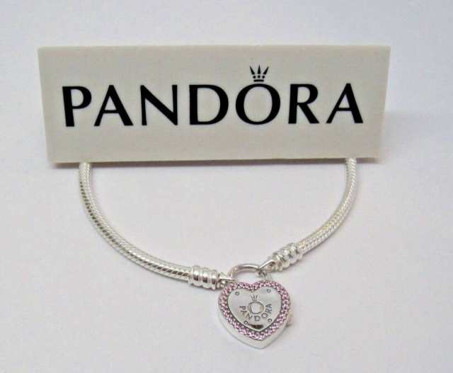Moments Heart & Snake Chain Bracelet