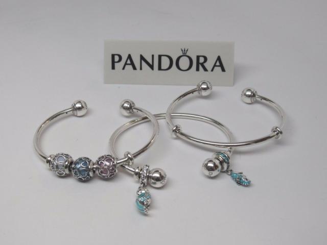 Pandora パンドラ ブレスレット Silver Open Bangle Bracelet 箱なしの通販は 14,923円