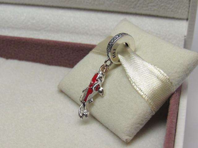 Pandora パンドラ チャーム 鯉 ハート コイン Good Fortune Carp Koi w
