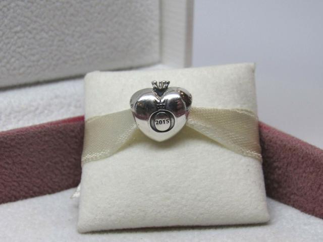 Pandora パンドラ チャーム ハート ダイアモンド Charm Club Heart w/ genuine Diamond Charm_1