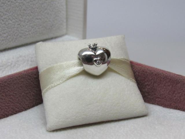 Pandora パンドラ チャーム ハート ダイアモンド Charm Club Heart w/ genuine Diamond Charm_3