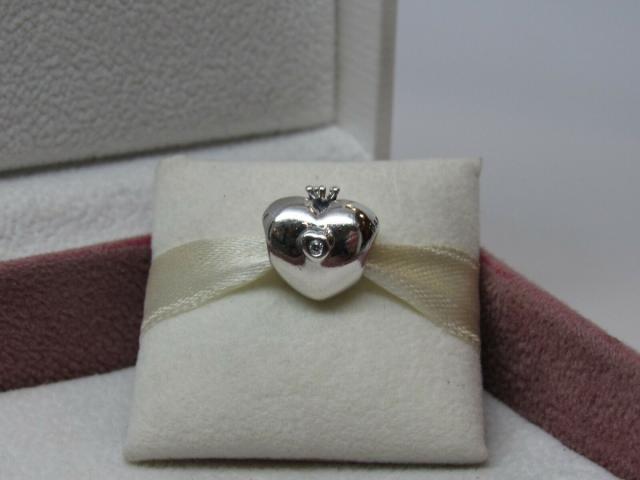 Pandora パンドラ チャーム ハート ダイアモンド Charm Club Heart w/ genuine Diamond Charm_4
