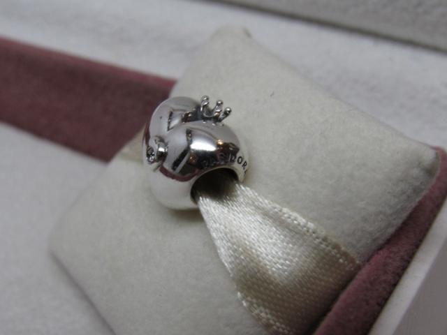 Pandora パンドラ チャーム ハート ダイアモンド Charm Club Heart w/ genuine Diamond Charm_5