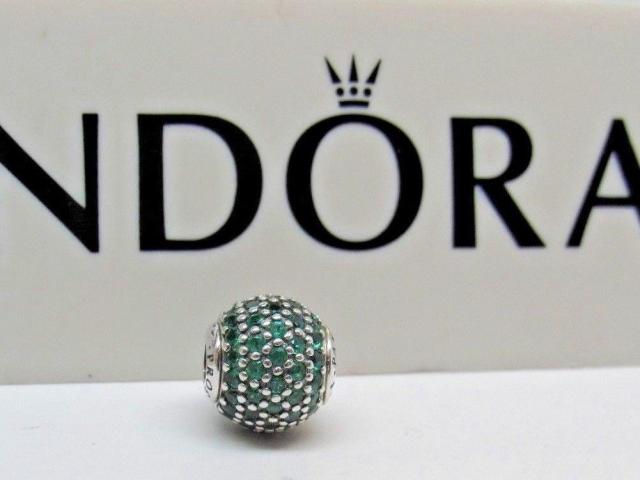 Pandora パンドラ チャーム グリーン エッセンス Prosperity Green CZ ESSENCE Charm 緑の通販は