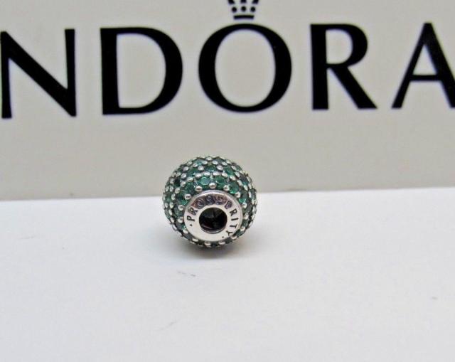 Pandora パンドラ チャーム グリーン エッセンス Prosperity Green CZ ESSENCE Charm 緑_1