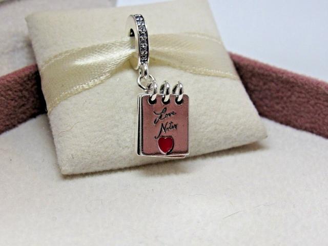 Pandora パンドラ チャーム ハート ノート Love Notes Notebook Heart Charm 本 バレンタインの通販は