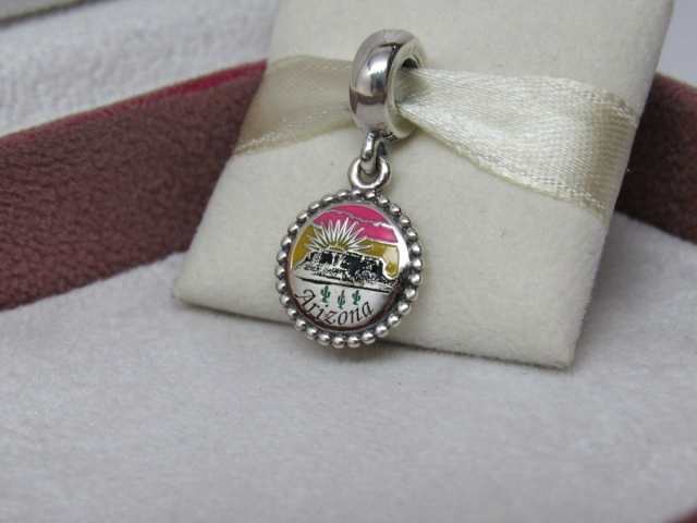 Pandora パンドラ チャーム アリゾナ Arizona Sunset Enamel Dangle Charm 夕日 ピンク