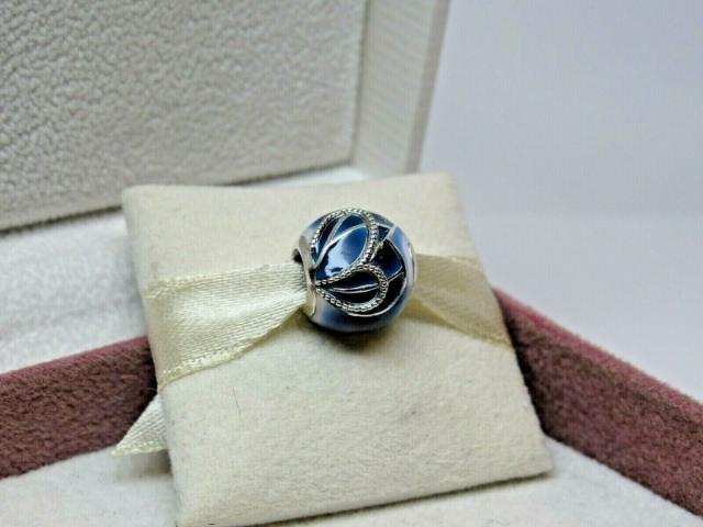 Pandora パンドラ チャーム Butterfly Wing Blue Enamel Charm 蝶 青 羽根_2