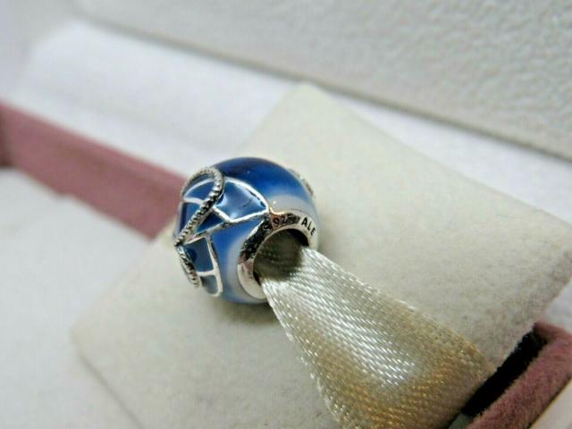 Pandora パンドラ チャーム Butterfly Wing Blue Enamel Charm 蝶 青 羽根_3