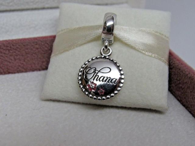 Pandora パンドラ チャーム ハワイ Ohana Pink Hibiscus Flower Hawaii