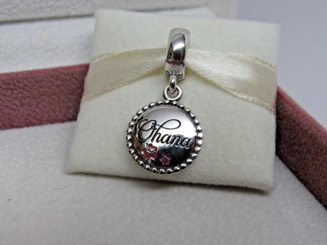 Pandora パンドラ チャーム ハワイ Ohana Pink Hibiscus Flower Hawaii