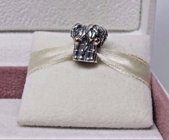 Pandora パンドラ チャーム Palm Tree & Coconut 2 Tone w/Gold Charm 木 ココナッツの通販は