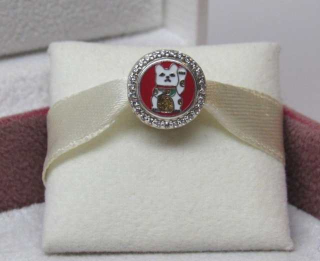 Pandora パンドラ チャーム Lucky Cat Double Sided Luck Charm 猫の通販は