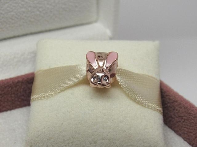 Pandora パンドラ チャーム ROSE Cute Bunny Charm Easter ピンク うさぎ パンフォールドボックスの通販は
