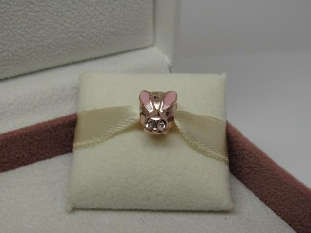 Pandora パンドラ チャーム ROSE Cute Bunny Charm Easter ピンク うさぎ パンフォールドボックス_3