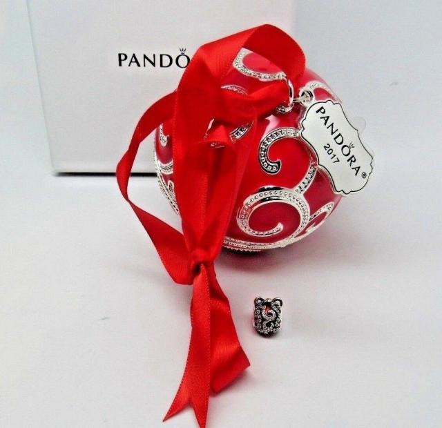 Pandora パンドラ オーナメント Red Rockettes Charm & 2017 Ltd Ornament 赤 ロケット