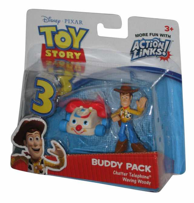 トイストーリー3 Buddy Pack Chatter Telephone & Waving Woody フィギュアの通販は