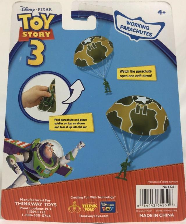 トイストーリー3 Green Army Men with Parachutes グリーンアーミー フィギュア_1