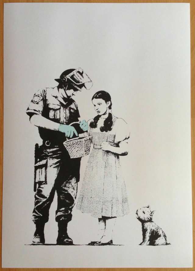 Banksy バンクシー STOP & SEARCH WCP リプロダクション シルク ...