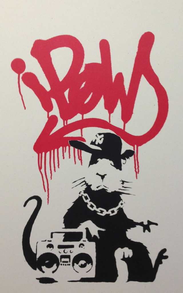 Banksy バンクシー GANGSTA RAT シルクスクリーン プリント WCP SCREEN