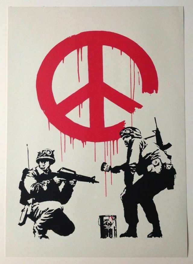 Banksy バンクシー CND SOLDIERS シルクスクリーン プリント WCP SCREEN PRINT 現代アート 限定品 希少｜au  PAY マーケット