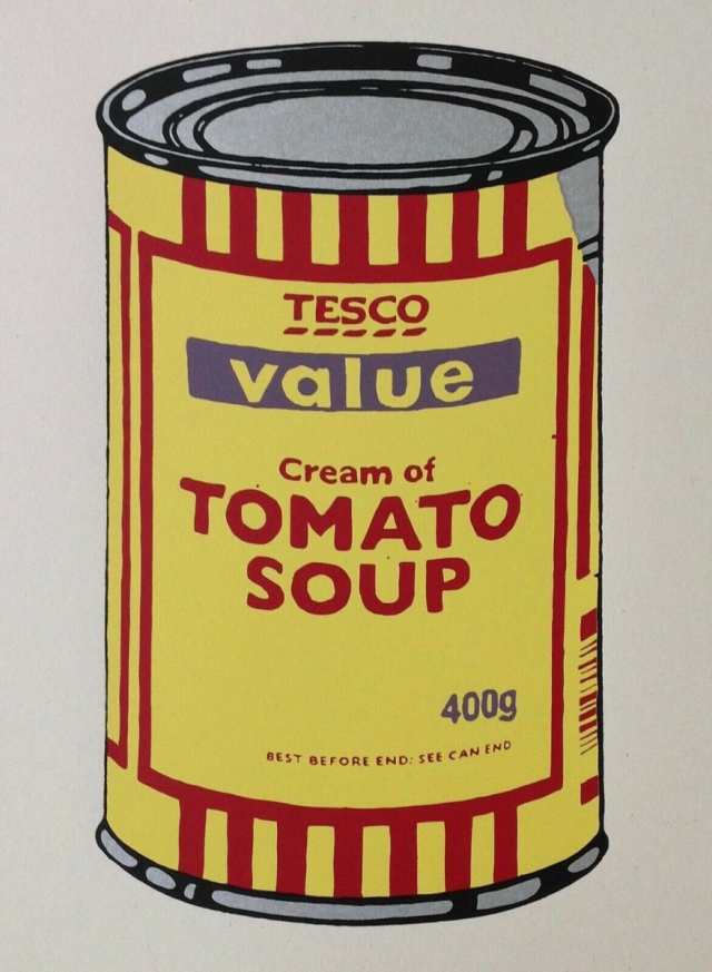 Banksy バンクシー SOUP CAN (Yellow) WCP リプロダクション シルクスクリーン プリント 現代アート｜au PAY マーケット