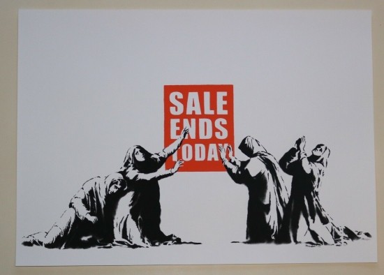 Banksy バンクシー SALE ENDS シルクスクリーン プリント WCP SCREEN PRINT リプロダクション 現代アートの通販はau  PAY マーケット - スワロフスキー専門店 Planetarium | au PAY マーケット－通販サイト