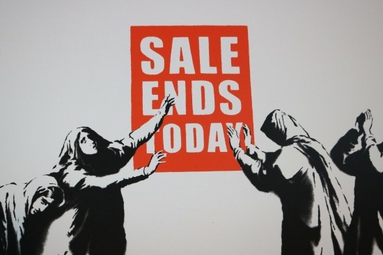 Banksy バンクシー SALE ENDS シルクスクリーン プリント WCP SCREEN PRINT リプロダクション 現代アートの通販はau  PAY マーケット - スワロフスキー専門店 Planetarium | au PAY マーケット－通販サイト