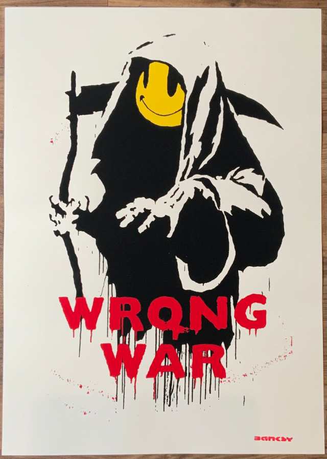 Banksy バンクシー WRONG WAR リプロダクション シルクスクリーン プリント 現代アートの通販はau PAY マーケット -  スワロフスキー専門店 Planetarium - おもちゃ・趣味