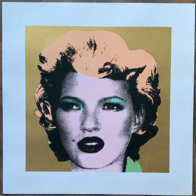 Banksy バンクシー KATE MOSS GOLD リプロダクション シルクスクリーン