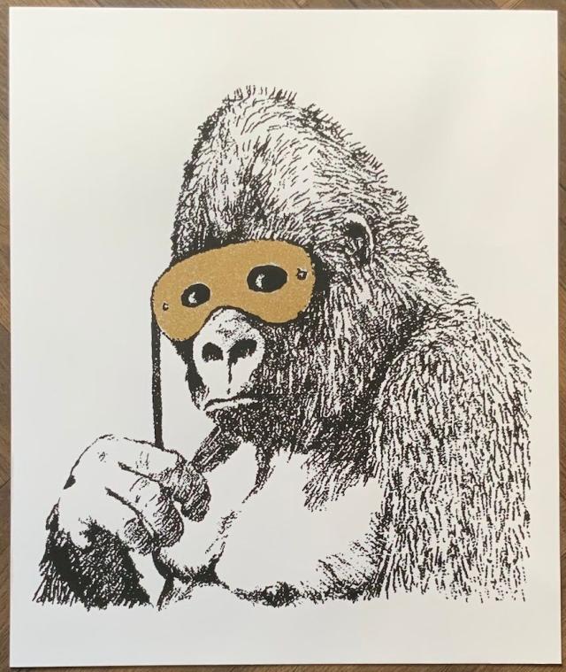 WCP Banksy バンクシー GLITTER GORILLA リプロダクション シルクスクリーン プリント 現代アート