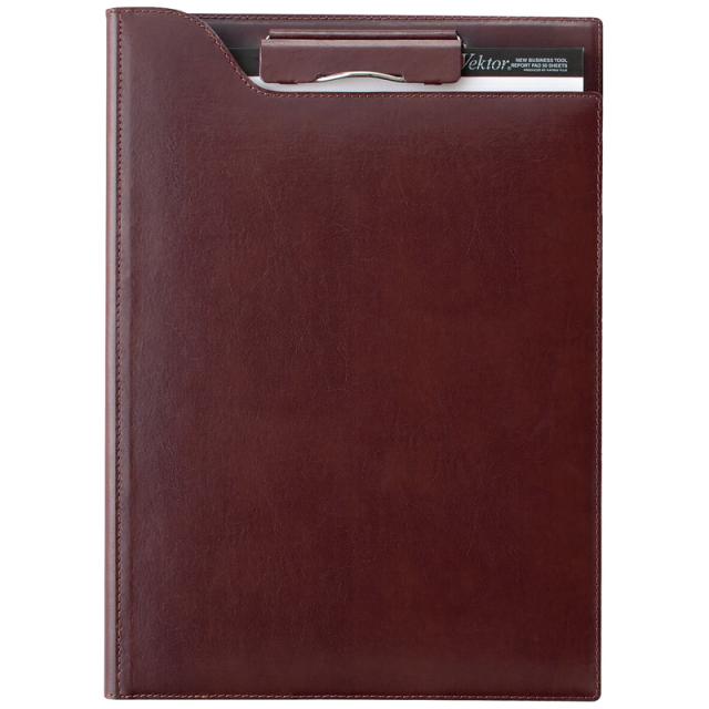 【ラッピング無料】レイメイ藤井(Raymay) zeitVektor クリップファイル A4 （再生皮革製） ワイン ZVF654Zの通販は 5,685円