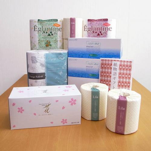 5種類の高級ペーパーセット 国産高級トイレットロール ボックスティッシュギフトセット 紙物語ギフトセット ハヤシ商事 送料無料 の通販はau Pay マーケット オフィスランド