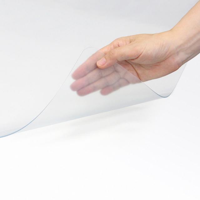 【送料無料】プラス (PLUS) デスクマット 透明 非転写 フッ素 ラミネート 1.2mm厚 1390 × 690mm シングル 41-167　DM-147FRSの通販は