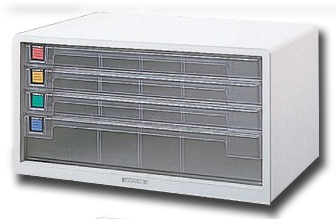 ナカバヤシ＜Nakabayashi＞ アバンテＶ２レターケース Ａ３サイズ浅型３段・深型１段(樹脂製) A3-44シロ(A3-44-シロ） の通販は 6,924円