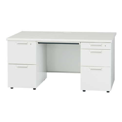 プラス 両袖机 JS-147D-32 WH ホワイト 364848 45,154円