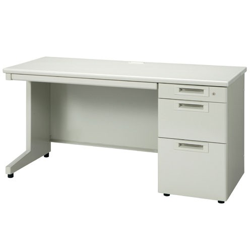 プラス 片袖机 RJ-146D-3 LGY エルグレー 引出D 829900の通販は