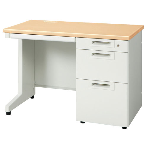プラス 片袖机 RJ-106D-3 WMホワイトメープル引出D 829905の通販は