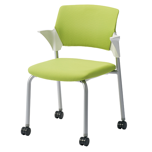 CMC(中央可鍛工業) 事務イス NC-R200 グリーン 布張り 128124 事務イス NC-R200 ダークグレー 灰色 布張り CMC 事務イス NC-R200