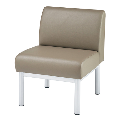 ジョインテックス 応接チェア D40LV-AL BR ブラウン 1人掛け 889227の通販はパソコン・オフィスチェア