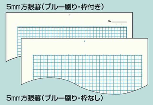 コクヨ PPC用原稿用紙 B4 5mm方眼 青刷 50枚 コヒ-105N