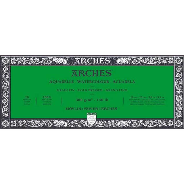 マルマン maruman アルシュ 水彩紙ブロック 300g 細目 10×25mm 1795056 ARCHES 高級水彩紙 水彩 鉛筆 アクリル絵の具 インク 色鉛筆 アートの通販は 5,345円