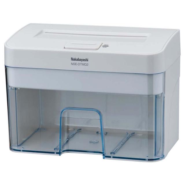 ナカバヤシ nakabayashi パーソナルシュレッダ デスク ライトグレー NSE-DTM02LG 卓上 コンパクト シンプル マイクロカット 簡単 安心設計 4,654円