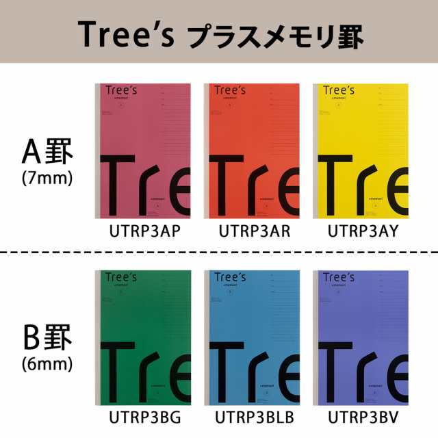 【新品】（まとめ）日本ノート Tree s B5 Pメモリ A罫30枚ピンク（×10セット）