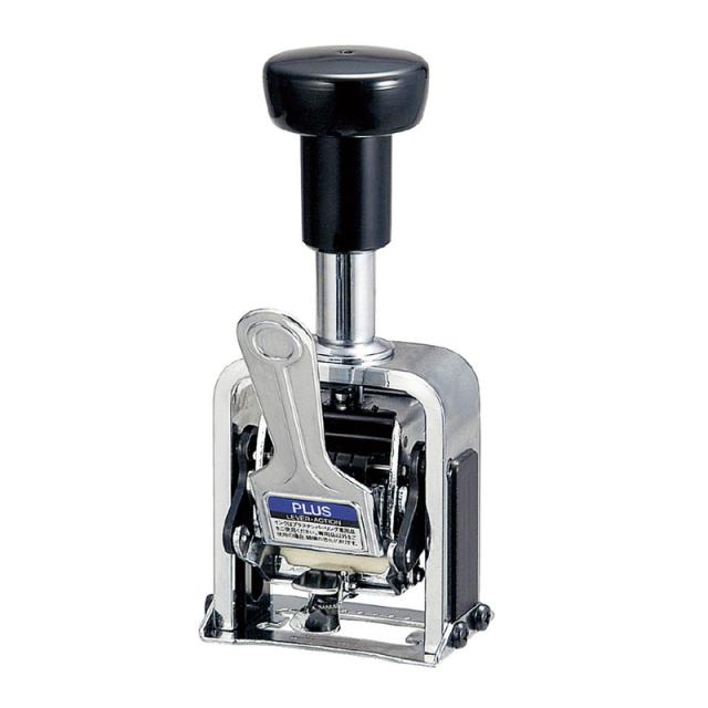 【送料無料！】プラス(PLUS)ナンバーリング スタンプ 6桁 レバー式 AL型 A字体 IJ-060AL　30-635の通販は 14,259円