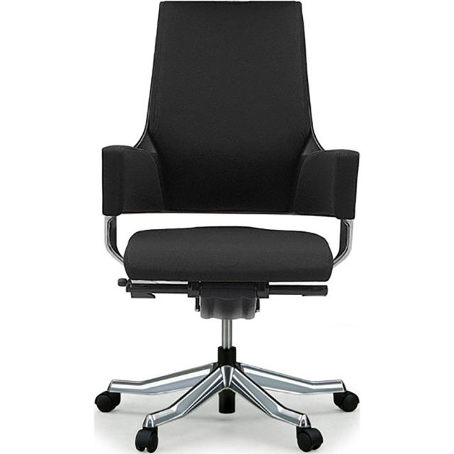 関家具 タスクチェア デルフィ ファブリック張地 ミドルタイプ ブラック  137106の通販は 32,500円