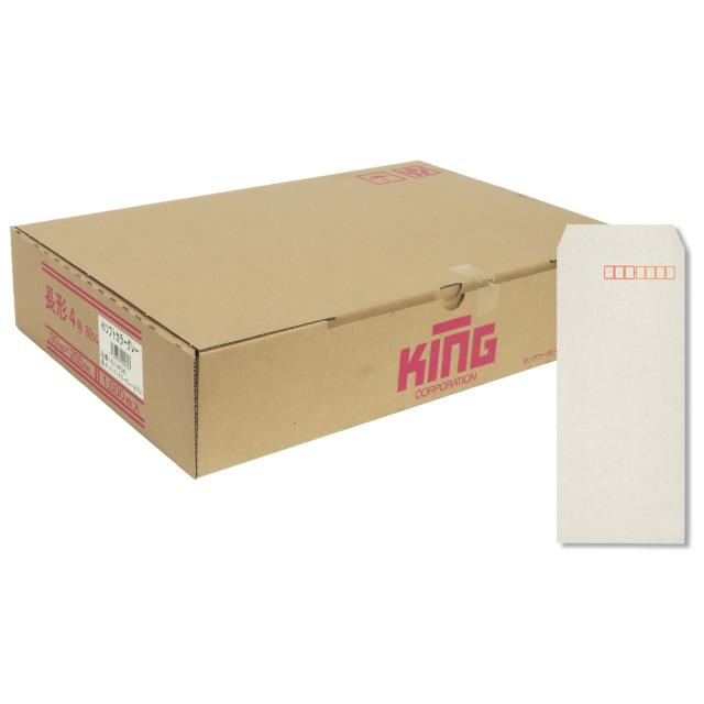 キングコーポレーション 長4HIソフトグレー80スミ1000枚 161404の通販は