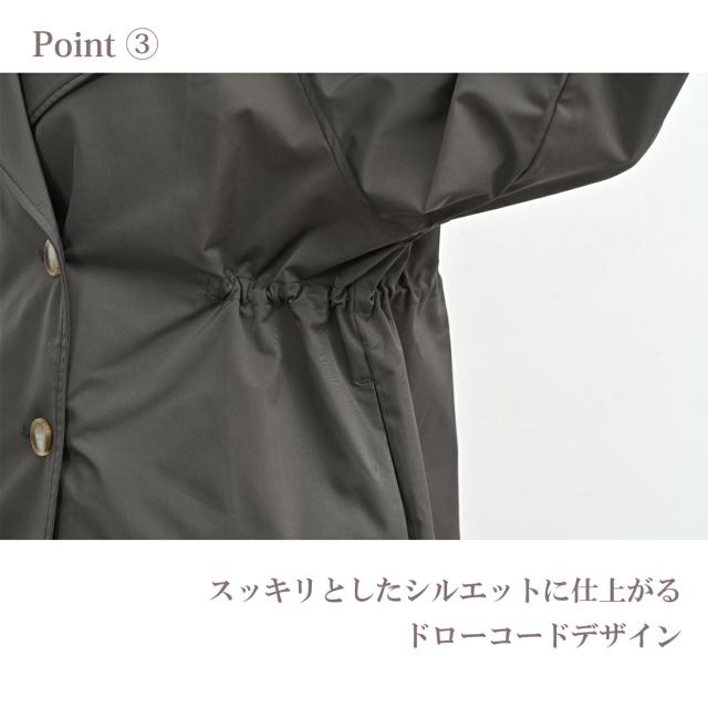 大きいサイズ レディース ミドルトレンチコート ダブルボタン ミドル丈 長袖 ブラウジング スプリングコート アウター M/LL/3L/4L/5L ゆったりサイズ ぽっちゃり女子 プラスサイズ_8