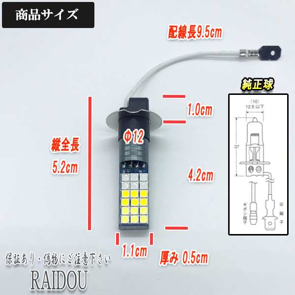 ヴィヴィオ H4.3-H10.9 KK フォグランプ H3 LED 3色切り替え ホワイト