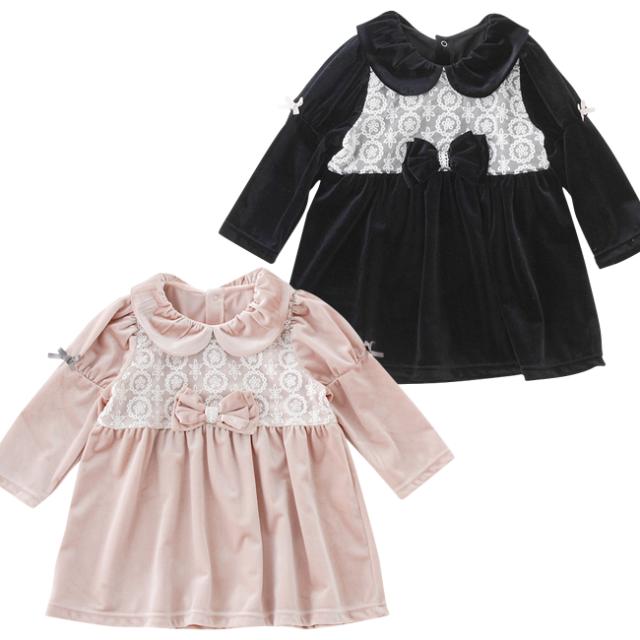 ベルベットワンピース 70cm 80cm 長袖 フォーマル 黒 卒園式 入園式 結婚式 子供服 女の子 Tino Tino ティノティノ カバーオール スウの通販はau Pay マーケット ママの隠れ家